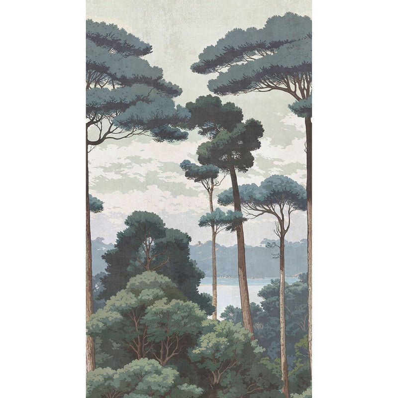 HZ62085M Nature Serenity Brown Cream Green Mural by Galerie