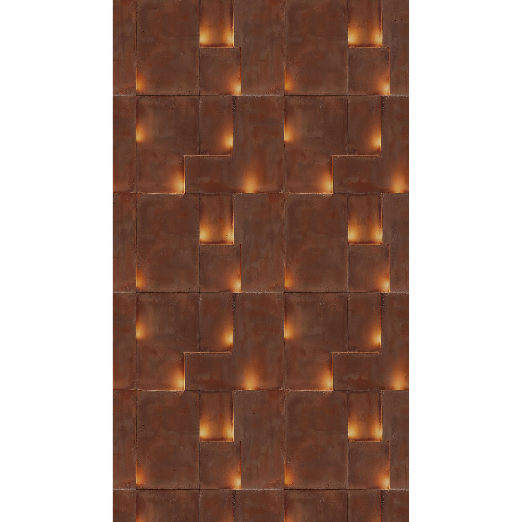 HZ62088M Amber Glow Brown Yellow Orange Mural by Galerie