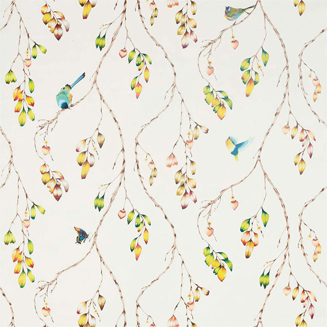 120736 Voile Colour 2 Paprika Kiwi Harlequin Fabric