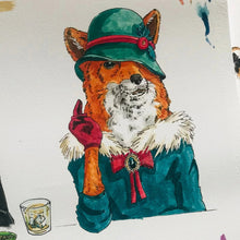 Happy Hour Vixen on Chalk White Framed Art Prints by Brand McKenzie