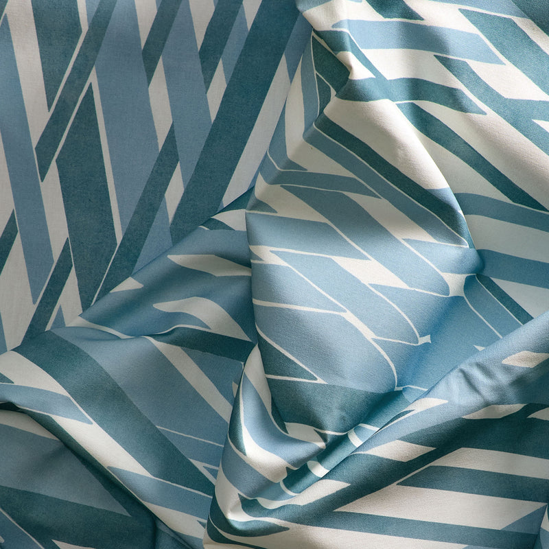 121245 Locronan Idyllic Aqua/First Light Fabric by Harlequin