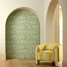 113121 Tree Tops Idyllic Honey/Clover/Sky Wallpaper by Harlequin