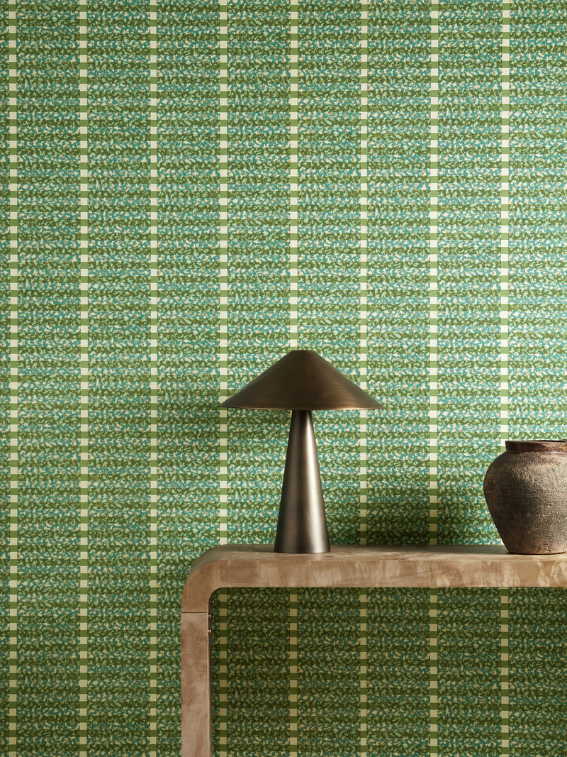 HFUP113353 Toluca Moss/Turquoise Wallpaper by Harlequin