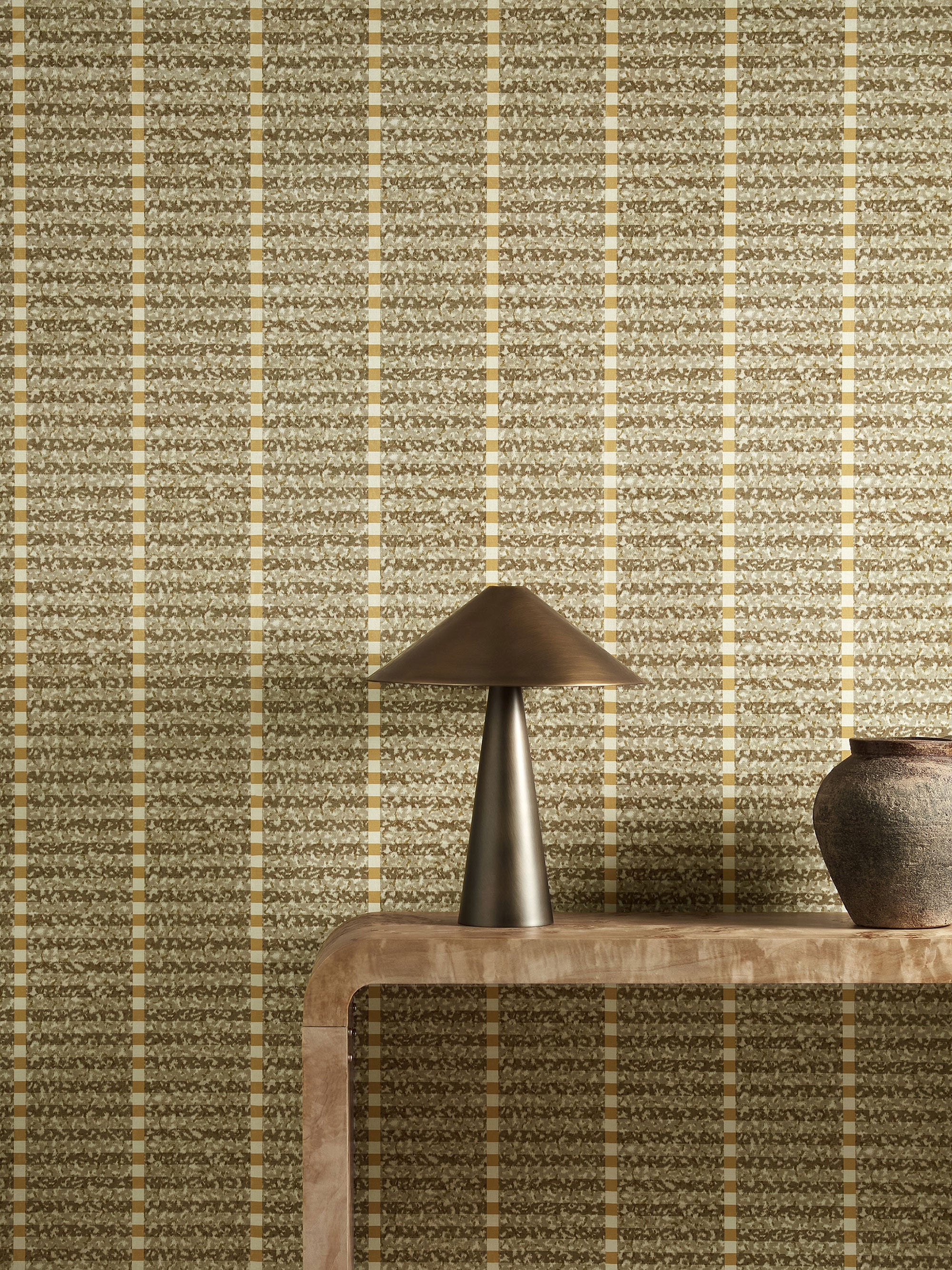 HFUP113354 Toluca Stone/Nectar Wallpaper by Harlequin