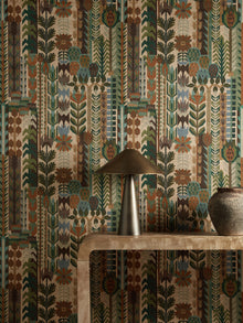 HFUP113356 Kuparr Evergreen/Terracotta Wallpaper by Harlequin
