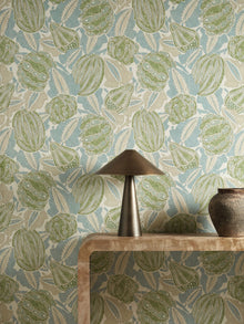 HFUP113358 Zenith Pine/Seaglass Wallpaper by Harlequin