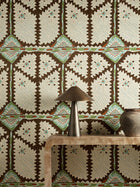 HFUP113361 Brocha Beechwood/Lagoon Wallpaper by Harlequin
