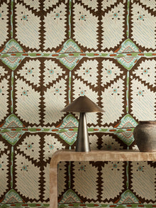 HFUP113361 Brocha Beechwood/Lagoon Wallpaper by Harlequin