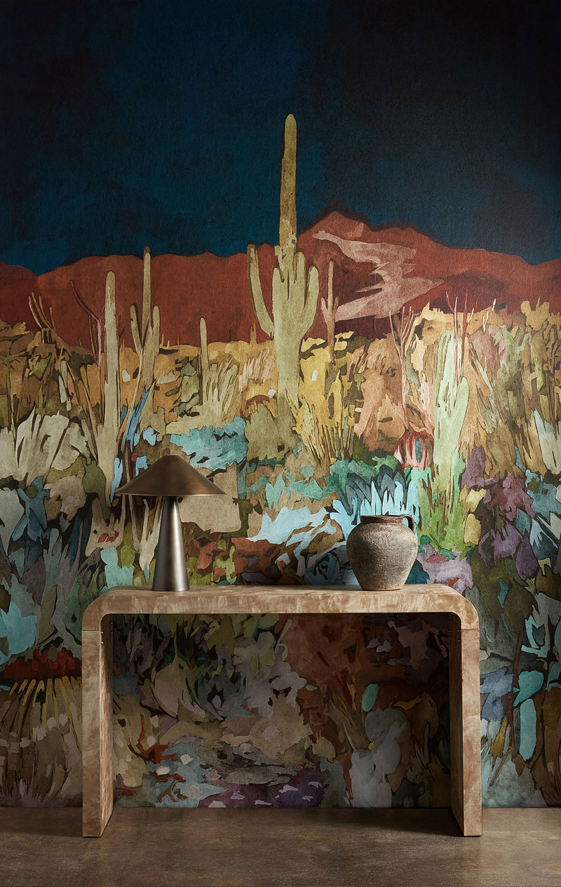 HFUP113370 Saltillo Midnight/Burnt Umber/Azure Wallpaper by Harlequin