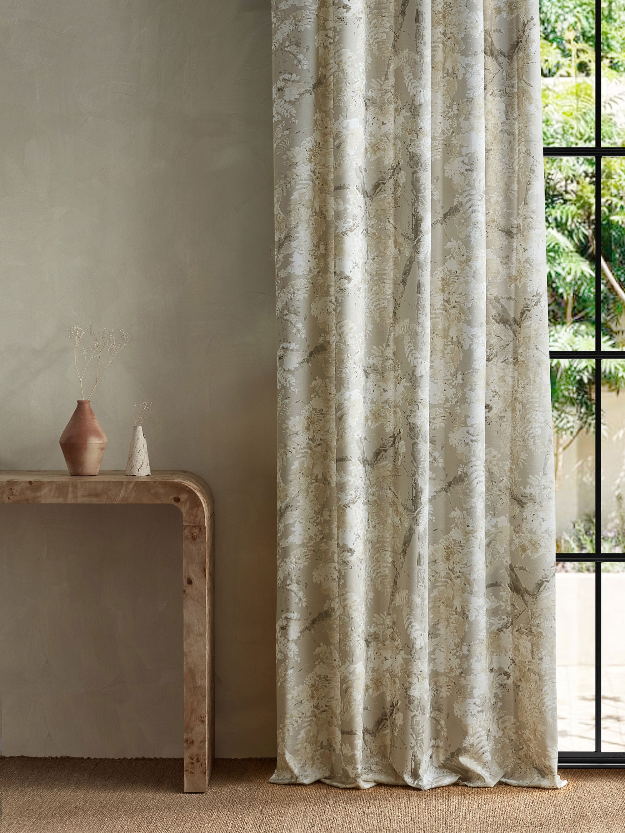 121339 Ceiba Taupe Zamora Fabric by Harlequin