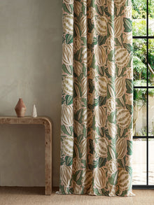 121348 Zenith Blush/Forest Zamora Fabric by Harlequin