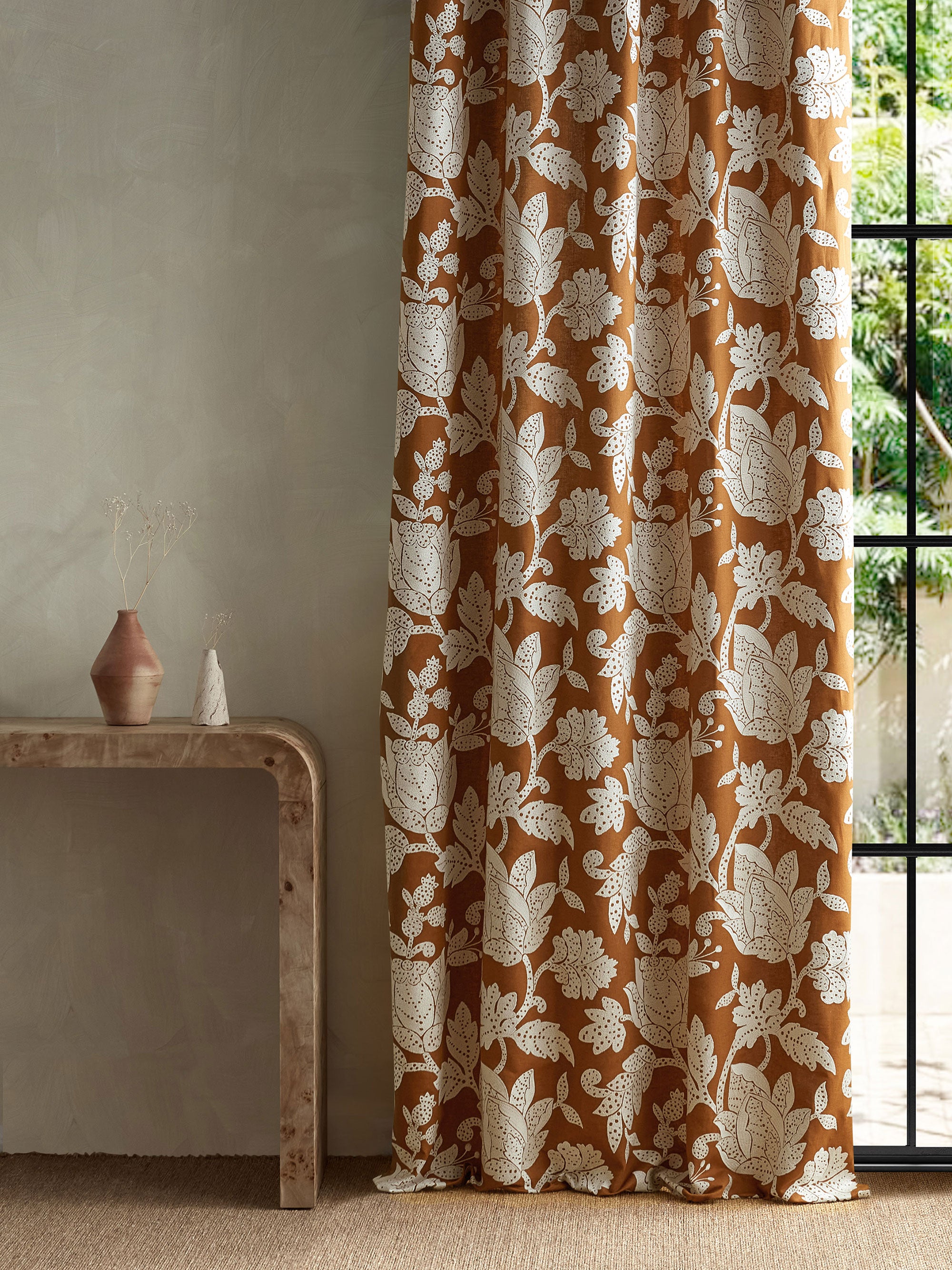 134777 Zamora Terracotta Zamora Fabric by Harlequin
