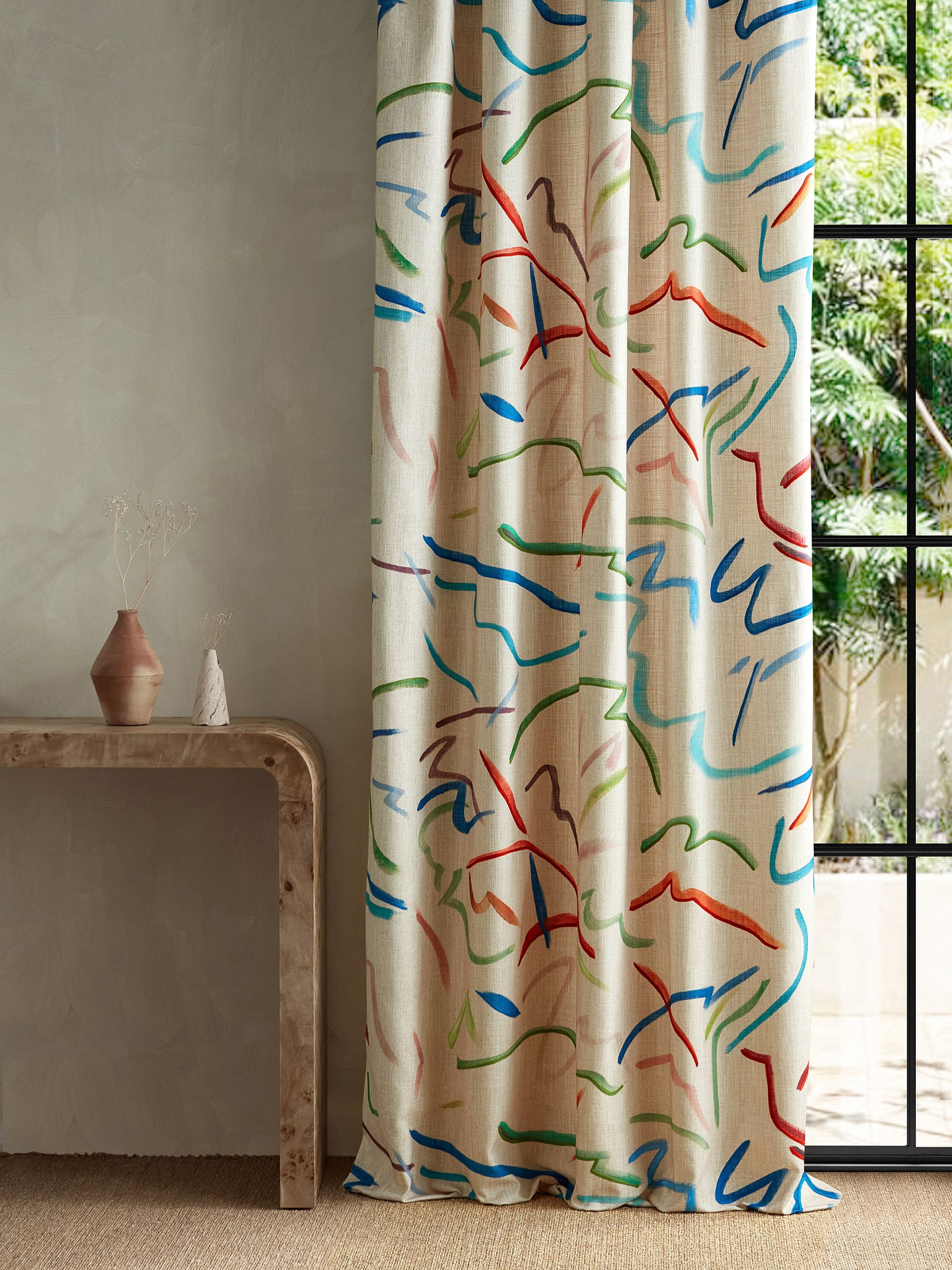 134794 Pintura Majorelle/Spice/Forest Zamora Fabric by Harlequin