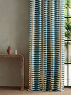 134852 Cintilla Denim/Rust Zamora Fabric by Harlequin