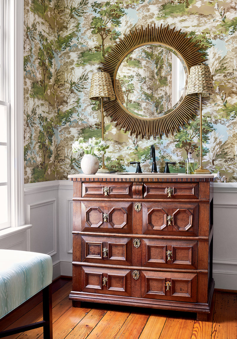 Lincoln Toile Heritage Wallpaper by Thibaut | T10867