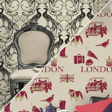 London Flock Flamante Wallpaper by Holden Decor