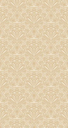 HWA1023W Deco Fan Gold Wallpaper by Hoopla Walls