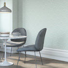 HWA1025W Deco Fan Blue Wallpaper by Hoopla Walls