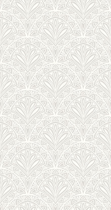 HWA1026W Deco Fan Grey Wallpaper by Hoopla Walls