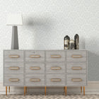 HWA1026W Deco Fan Grey Wallpaper by Hoopla Walls