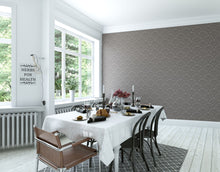 HWA1027W Deco Fan Black Wallpaper by Hoopla Walls
