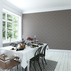 HWA1027W Deco Fan Black Wallpaper by Hoopla Walls