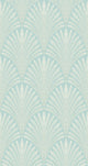 Leaf Fan Duck Egg Blue Elegance Wallpaper by Hoopla Walls