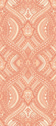 Ogee Damask Orange Elegance Wallpaper by Hoopla Walls
