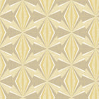 HWA1048W Sunray Diamond Grey & Yellow Wallpaper by Hoopla Walls