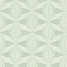 HWA1051W Sunray Diamond Mint Green Wallpaper by Hoopla Walls