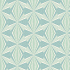 HWA1052W Sunray Diamond Teal Blue Wallpaper by Hoopla Walls