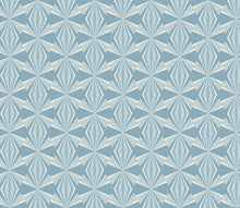 HWA1053W Sunray Diamond Blue Wallpaper by Hoopla Walls