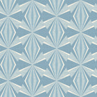 HWA1053W Sunray Diamond Blue Wallpaper by Hoopla Walls