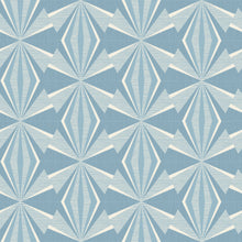 HWA1053W Sunray Diamond Blue Wallpaper by Hoopla Walls