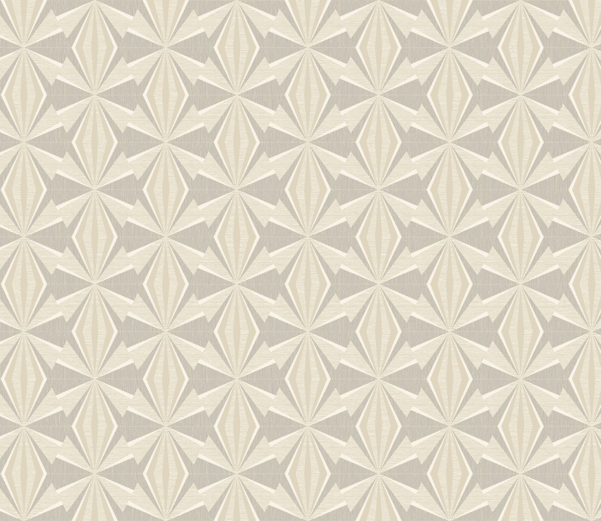 HWA1056W Sunray Diamond Warm Grey Wallpaper by Hoopla Walls