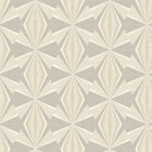 HWA1056W Sunray Diamond Warm Grey Wallpaper by Hoopla Walls