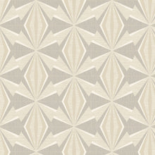 HWA1056W Sunray Diamond Warm Grey Wallpaper by Hoopla Walls