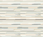 HWA1058W Horizontal Stripe Grey Wallpaper by Hoopla Walls