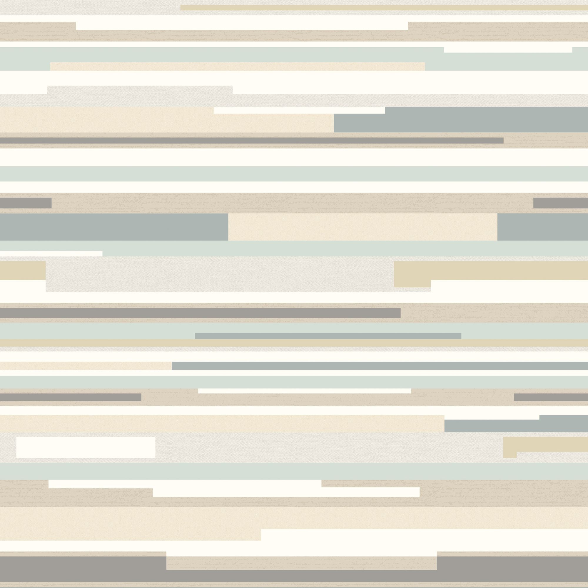 HWA1058W Horizontal Stripe Grey Wallpaper by Hoopla Walls