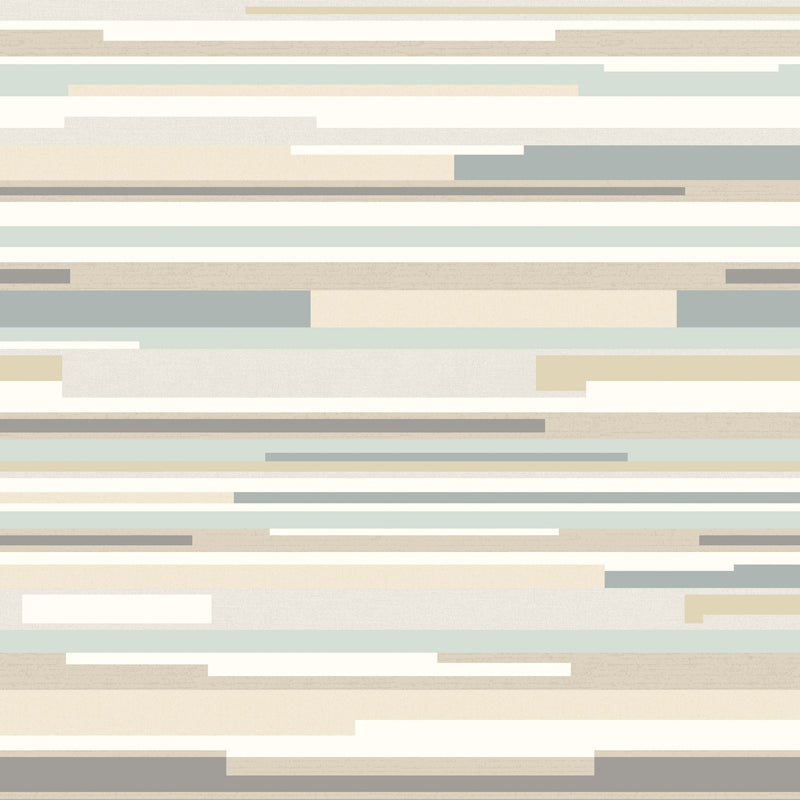 HWA1058W Horizontal Stripe Grey Wallpaper by Hoopla Walls