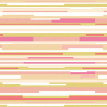HWA1061W Horizontal Stripe Pink & Green Wallpaper by Hoopla Walls