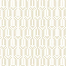 HWA1066W Retro Arch Cream Wallpaper by Hoopla Walls