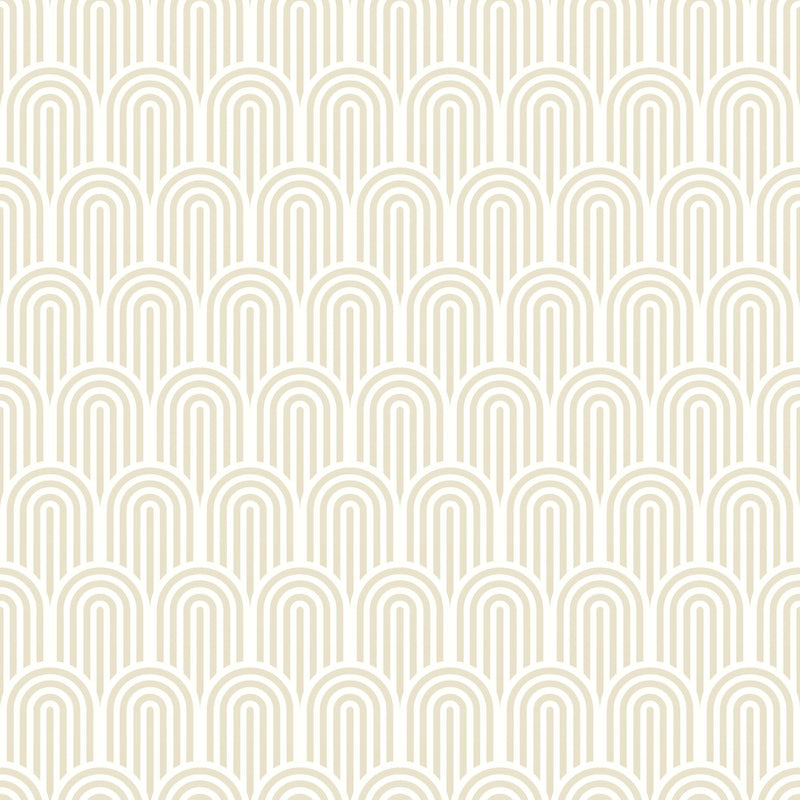 HWA1066W Retro Arch Cream Wallpaper by Hoopla Walls