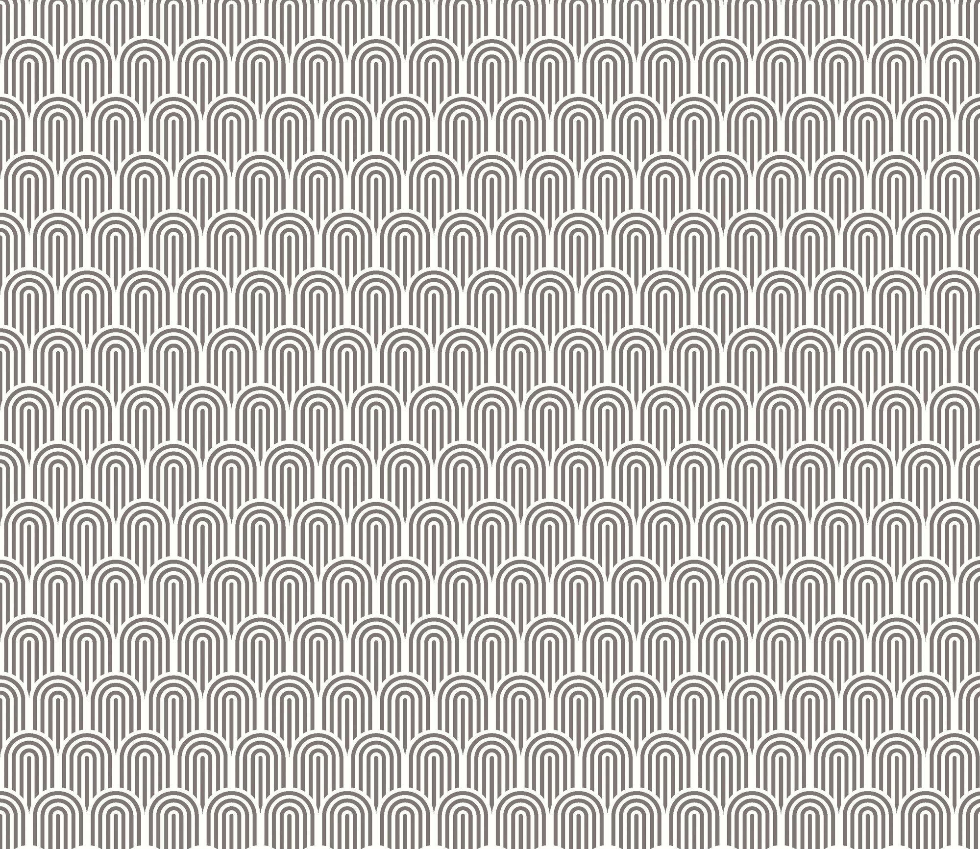 HWA1067W Retro Arch Black Wallpaper by Hoopla Walls