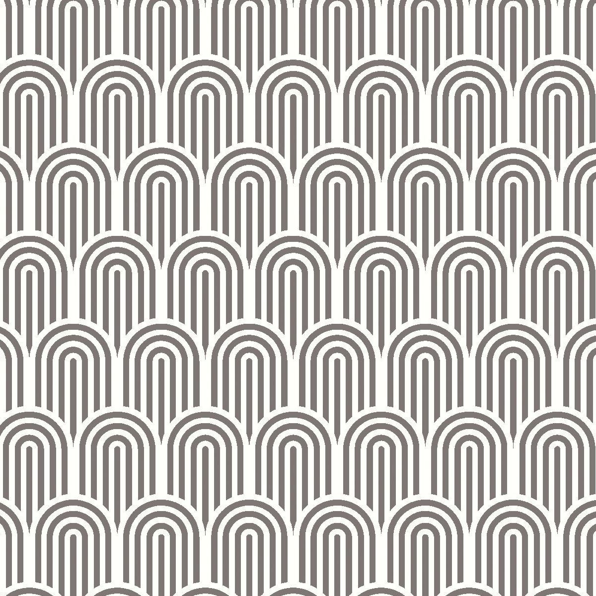 Retro Arch Black Geo Wallpaper by Hoopla Walls
