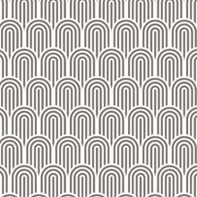HWA1067W Retro Arch Black Wallpaper by Hoopla Walls