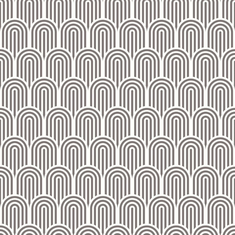 HWA1067W Retro Arch Black Wallpaper by Hoopla Walls