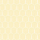 HWA1068W Retro Arch Yellow Wallpaper by Hoopla Walls