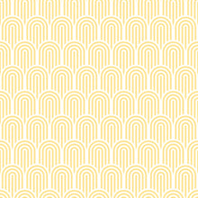 HWA1068W Retro Arch Yellow Wallpaper by Hoopla Walls