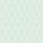 HWA1070W Retro Arch Mint Green Wallpaper by Hoopla Walls